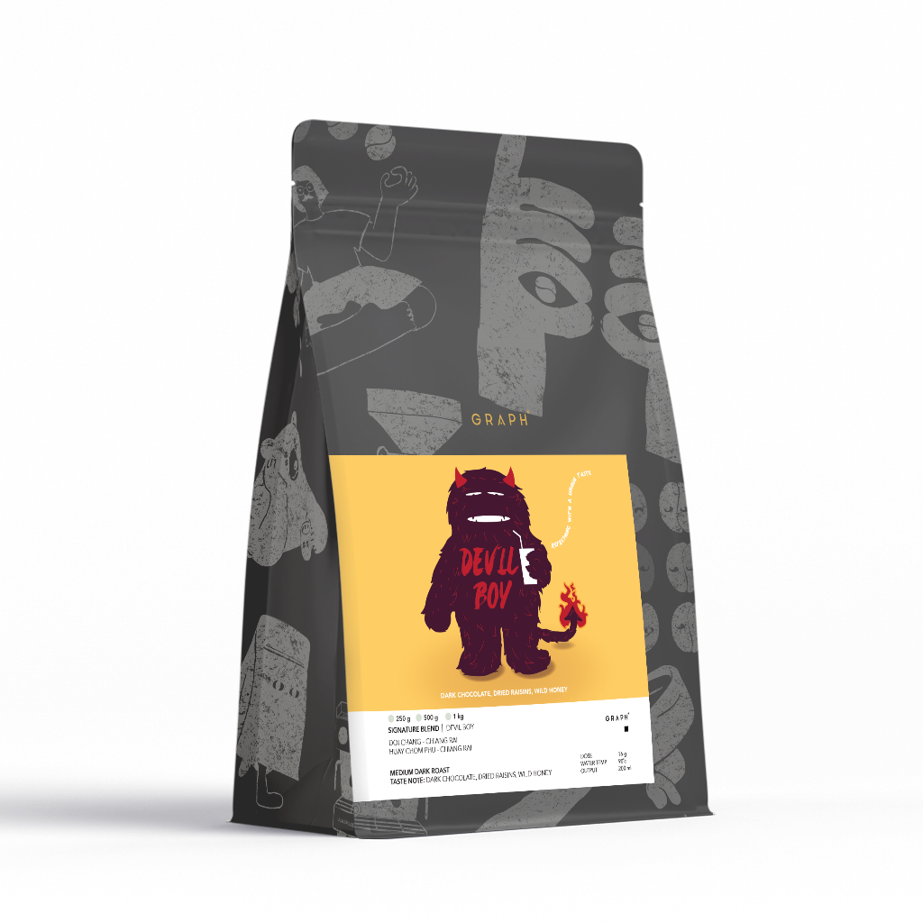 GRAPH | เมล็ดกาแฟ SIGNATURE BLEND - DARK TONE SET - DEVIL BOY