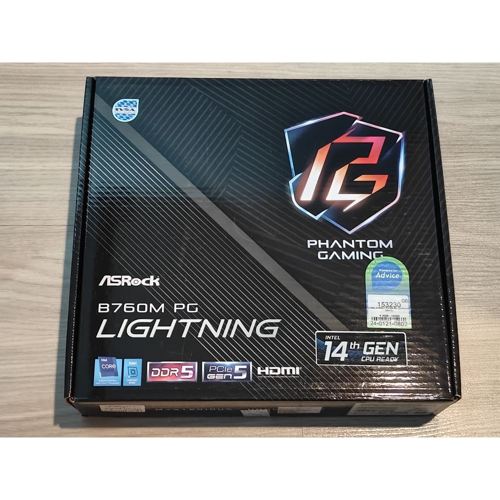 (มือ1) Asrock B760M PG Lightning DDR5 M-ATX Mainboard