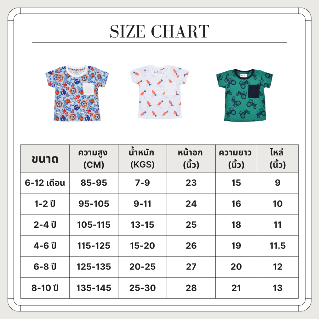 เสื้อยืดเด็ก (AF79 มะนาว) เนื้อผ้านุ่ม สวมใส่สบาย งานเย็บพรีเมี่ยม คุณภาพดีเยี่ยม baby & kids tshirt 100% Cotton Leeya - รูปที่ 3