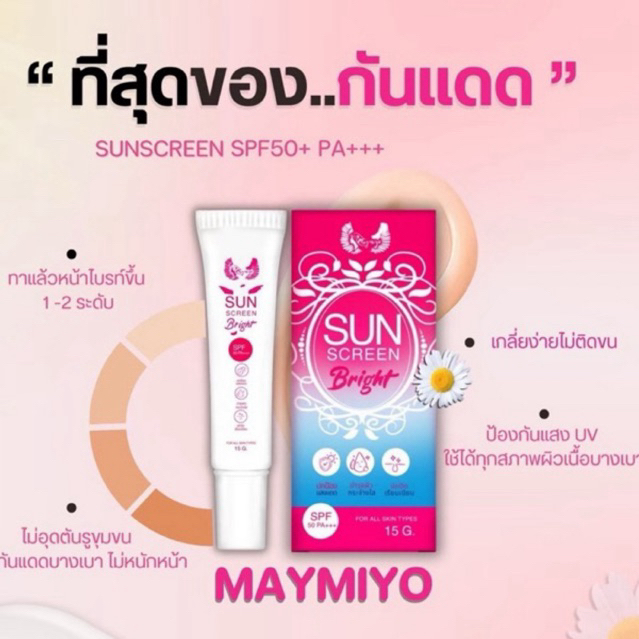 ครีมกันแดดเมมิโยSPF50☁️☀️【พร้อมส่ง】𝐌𝐀𝐘𝐌𝐈𝐘𝐎