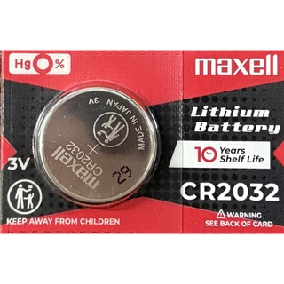 ถ่านกระดุม Maxell CR2032 ของแท้ผลิตประเทศญี่ปุ่น