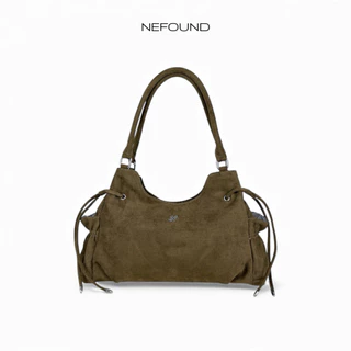 NF25035 NEFOUND กระเป๋าสะพายรุ่น Charmmie bag หนังกลับ Premium