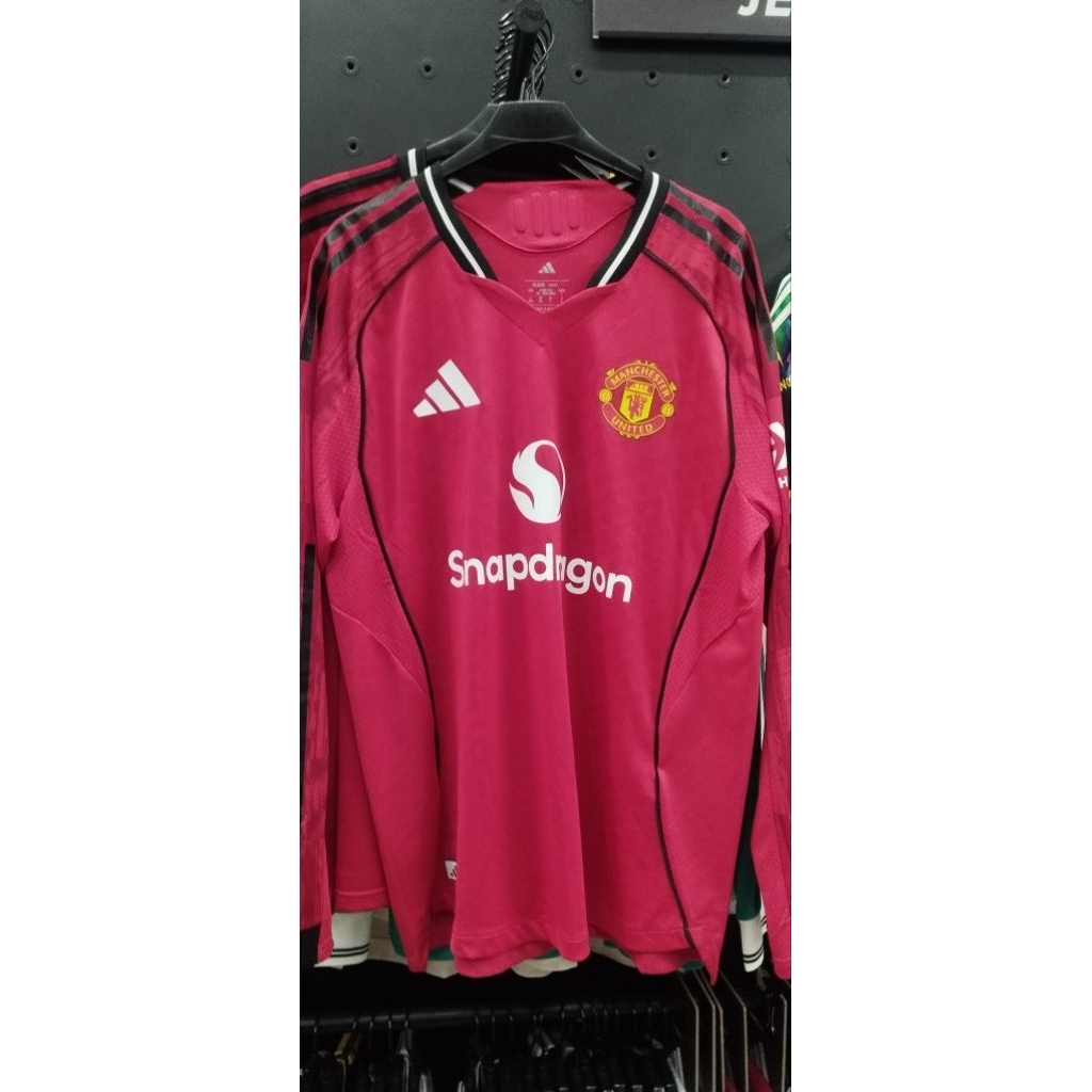 เสื้อฟุตบอลแมนยู แมนเชสเตอร์ยูไนเต็ด แขนยาว Adidas Manchester United Home 2025/26 เกรด player ของแท้