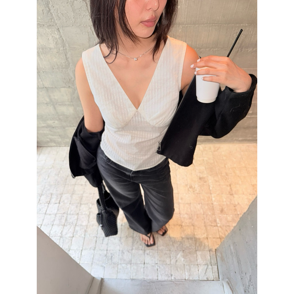 LULL-Metallic V Top White