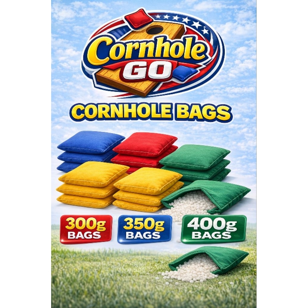 Cornhole Bags 6x6 inch ถุงโยนคอร์นโฮล | Bean Bag Toss | เกมโยนถุงทราย | Cornhole Bag Set 4 ถุง