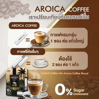 Arabica 100%! COFFEE AROICA 40in1 กาแฟผสม MCT OIL + L-Carnitine + Collagen สารสกัดและวิตามินธรรมชา