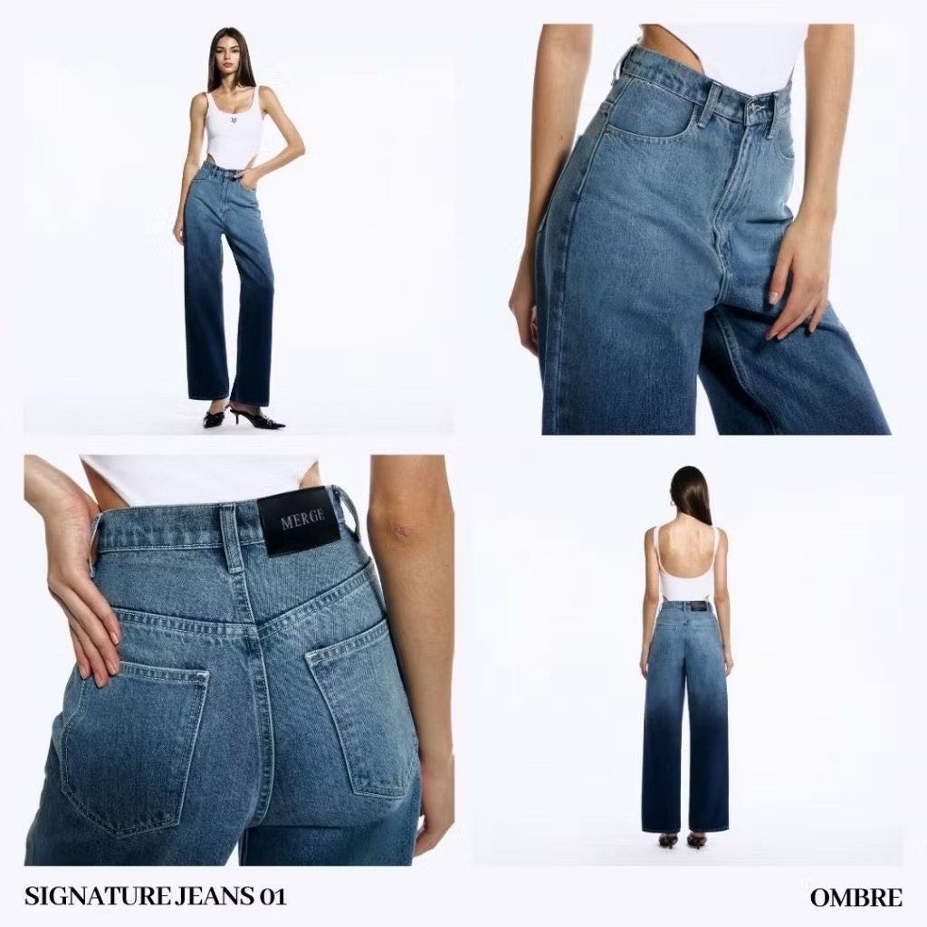 Used✅ Merge Official - Signature Jeans 01 Ombre-Fade Colors
