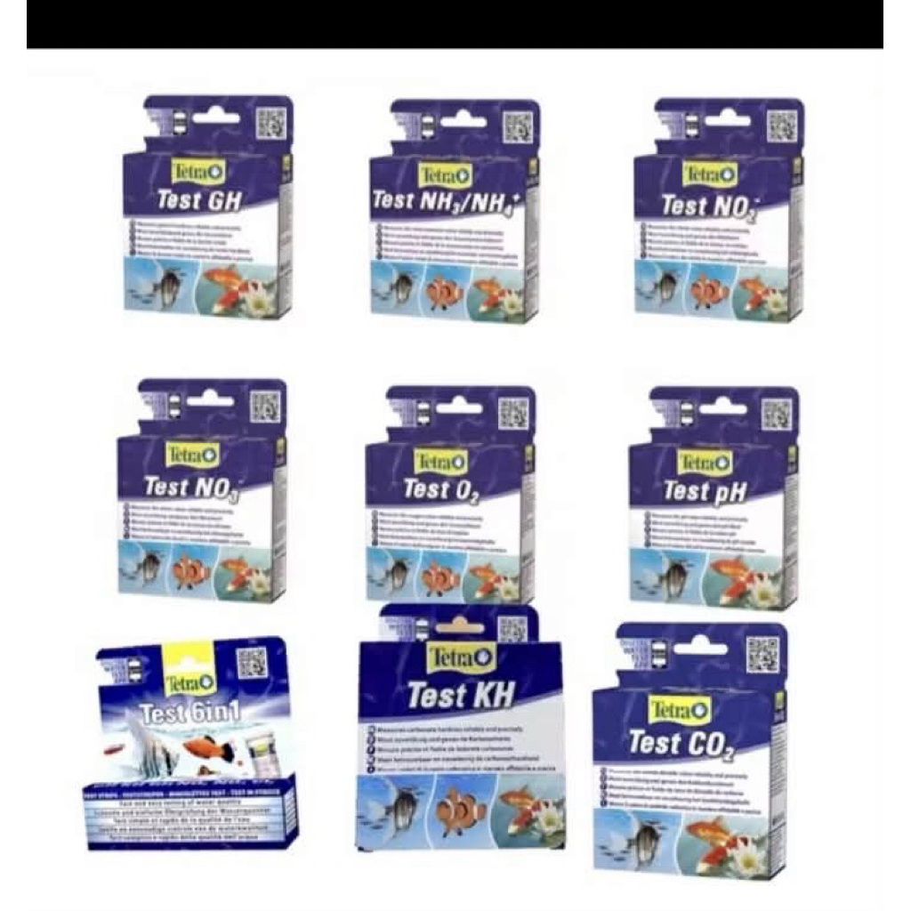 letra Water Test ชุดเทสน้ำ เต็ตตร้า Tester 6in1 pH KH GH 02 NO2 N03 N04  น้ำยา เทส แอมโมเนีย