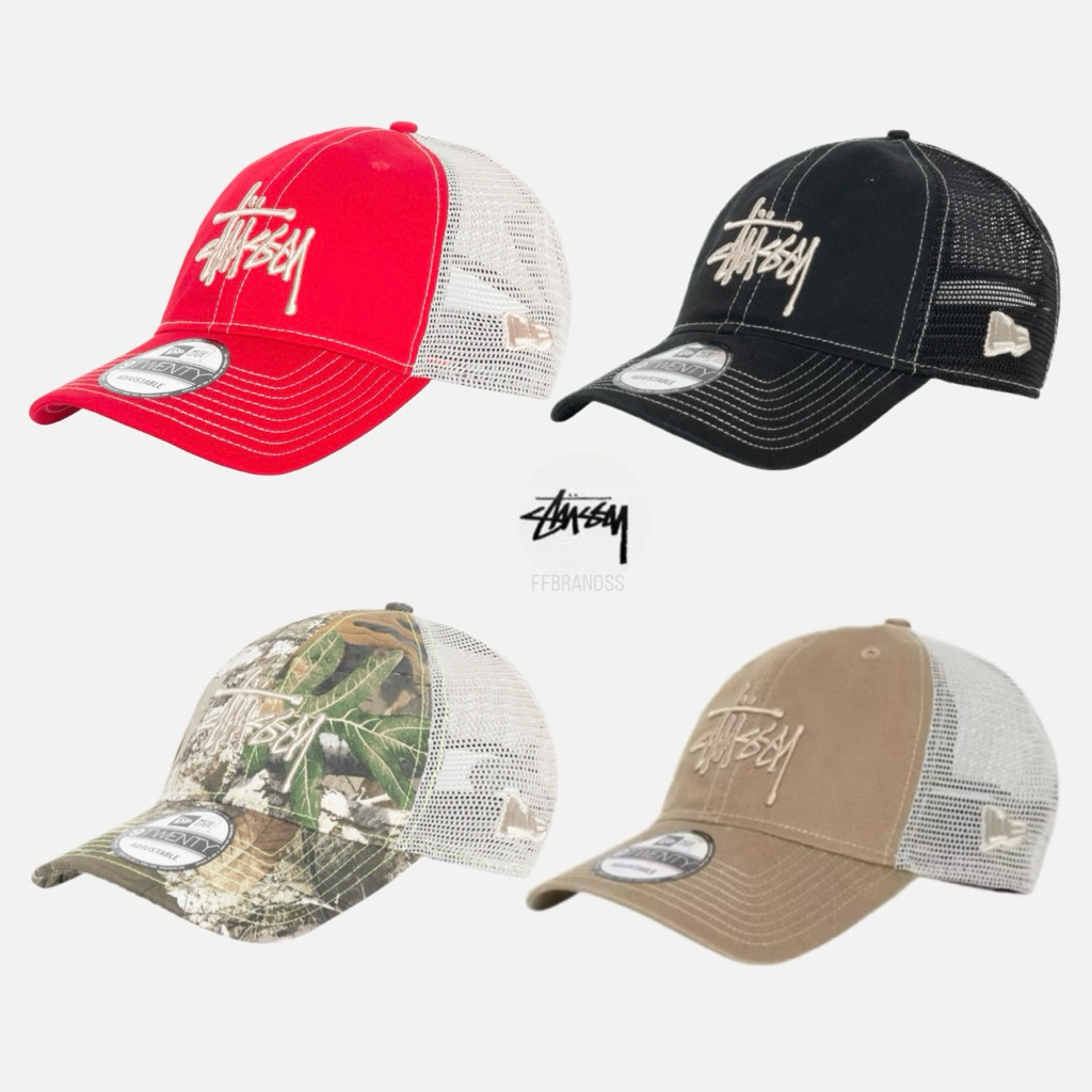 [ของแท้100%]หมวก Stussy NEW ERA 9Twenty Basic Trucker From USA🇺🇸
