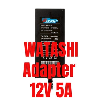 เทียบ WATASHI WRC043B CCTV Adapter 12V 5A ใช้กับกล้องและ DVR หัวขนาด 5.5*2.1mm. หรือ Delta แท้