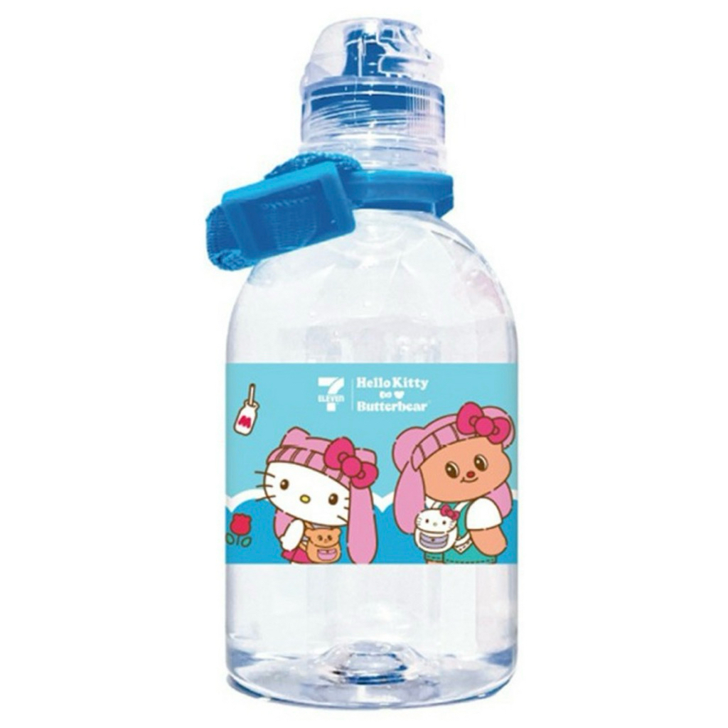 น้ำดื่มเซเว่นซีเล็คน้องเนยคิตตี้ฟ้า 300มล ยกลัง24ขวด
