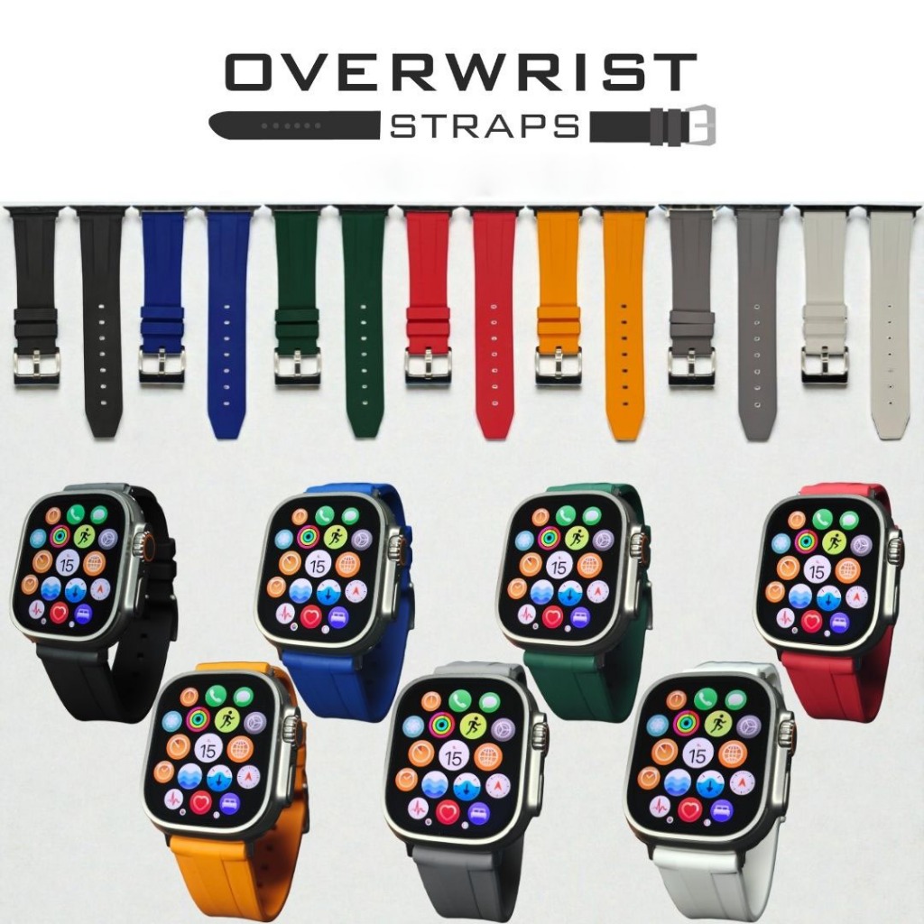 สายนาฬิกาแบบยางรุ่น Slim FKM Rubber for I-Watch