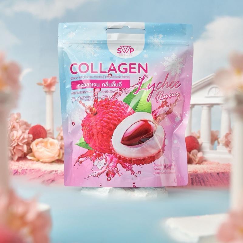 Collagen Lychee คอลลาเจนลิ้นจี่หิมะ SWP  1 ห่อ มี 30 ซอง