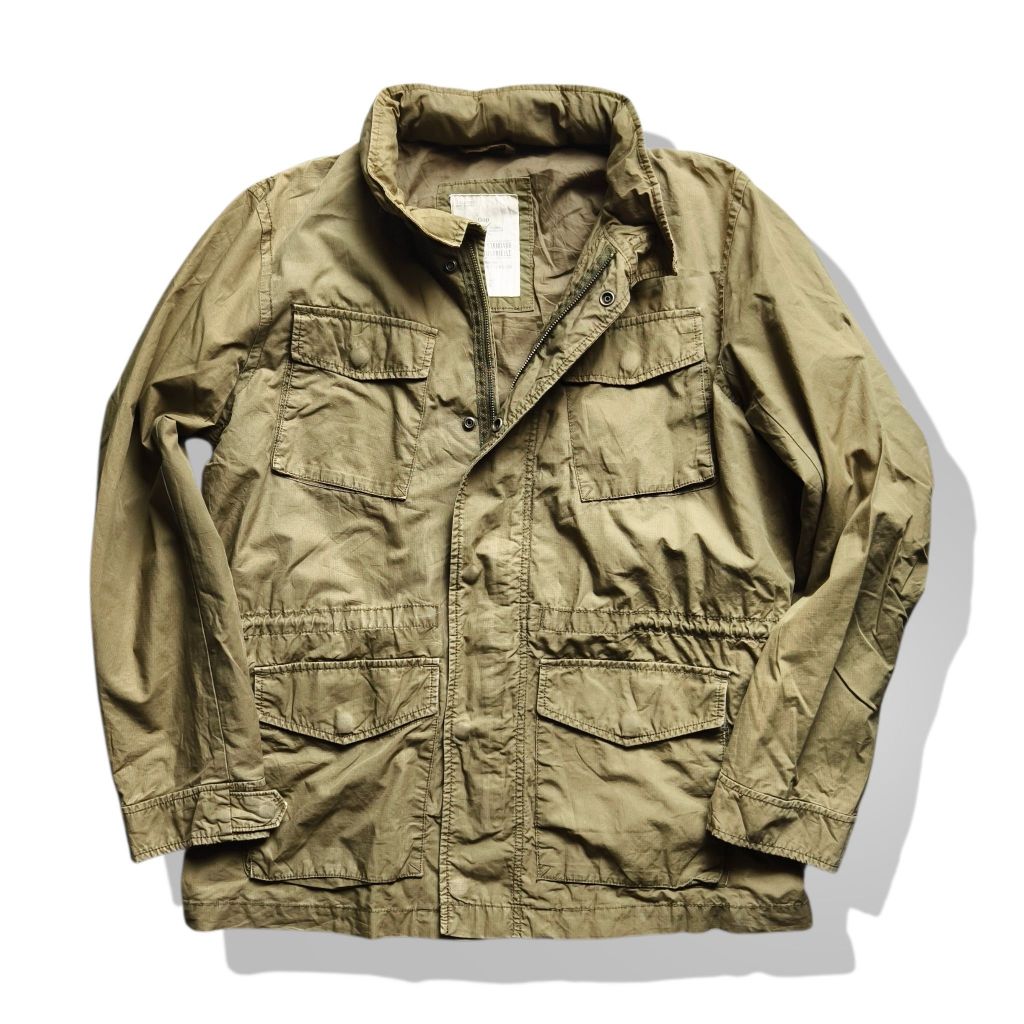 Gap Durable Classic M-65 Military Field Hooded Jacket มือสอง รอบอก 47”