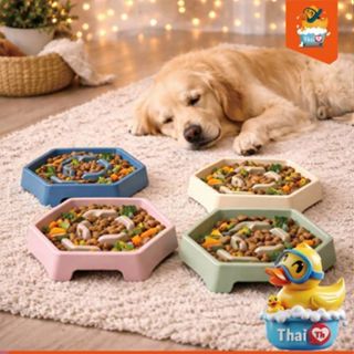 Thai.th ชามข้าวสุนัขฝึกกินช้า กิน เล่น เบิร์น ในชามเดียว ชาม…