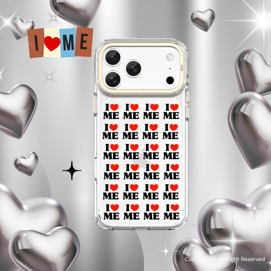 [Pre-Order 3 วัน] AIMI I Heart Me เคสใส เคสใสแม่เหล็ก 16 Pro Max /17/17 Pro/17 Pro Max