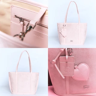 CHUUCHOP - The Classy bag กระเป๋าถือหนังกลับ ทรง Tote bag จุของได้เยอะ ใส่ไอแพดได้ (C8454)