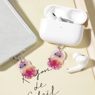 โทรศัพท์ปลั๊กฝุ่นจี้ยางนุ่มปลั๊กกันฝุ่นสําหรับ Type-C /iOS Universal โทรศัพท์อุปกรณ์เสริม