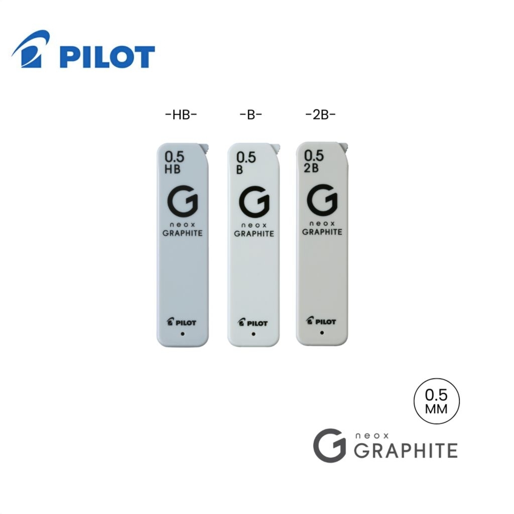 Pilot ไส้ดินสอกด ความเข้ม HB, B, 2B รุ่น Neox Graphite HRFG ขนาด 0.5 มม. ไส้ดินสอคุณภาพสูงจากญี่ปุ่นที่เน้นความแข็งแกร่ง