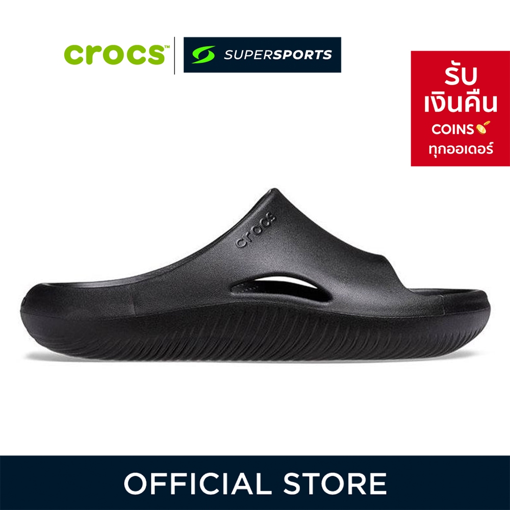 CROCS Mellow Slide รองเท้าแตะแบบสวมผู้ใหญ่ 208392-001
