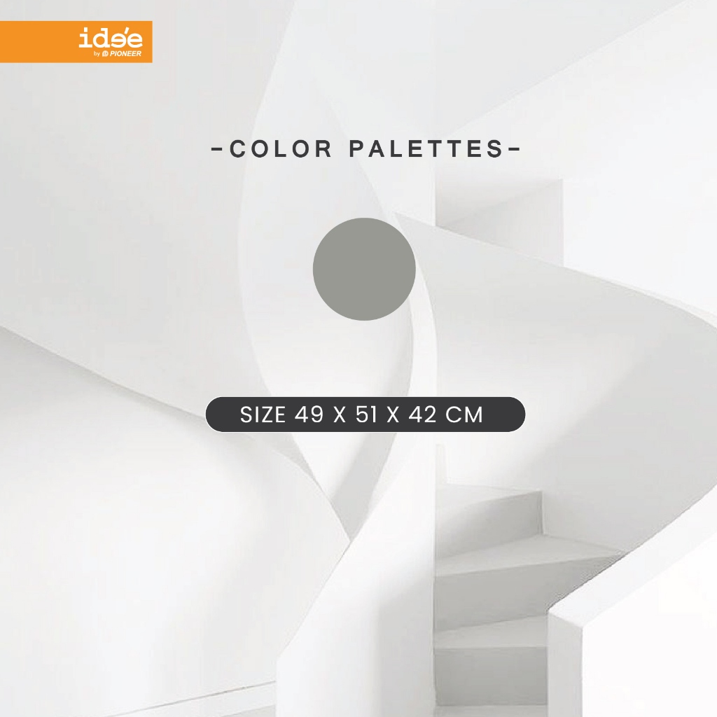 ide'e [1 PC] เก้าอี้บันได 2 ขั้น รับน้ำหนักได้ 120กก  มีที่จับง่ายต่อเคลื่อนย้าย PN9140 รูปที่ 4