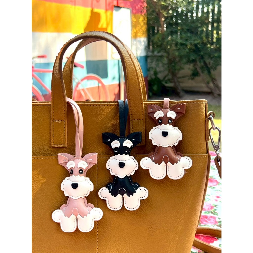 ที่ห้อยกระเป๋า ตุ๊กตา พวงกุญแจ น้องหมาชเนาเซอร์ Schnauzer Dog Charm