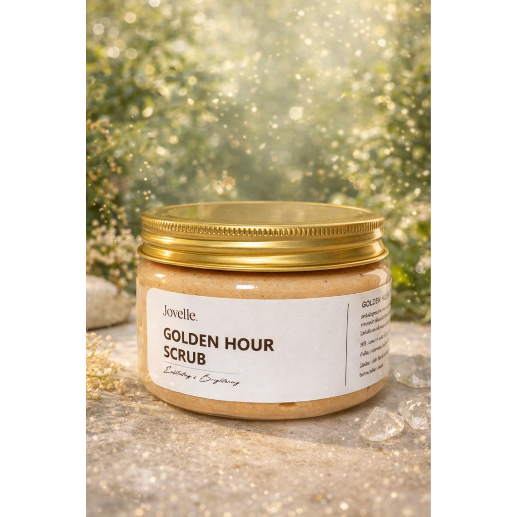 Jovelle Golden Hour Scrub สครับโกลเด้น อาวเวอร์ สำหรับผิวที่สดใสและมีสุขภาพดี