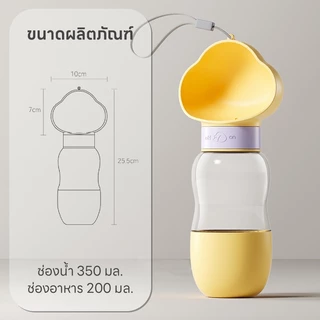 Doge&Orange พร้อมส่ง ที่ให้น้ำสัตว์เลี้ยงแบบพกพา ขวดน้ำสัตว์เลี้ยง กระบอกน้ำสัตว์เลี้ยง แบบหมุนสะดวก MIP164