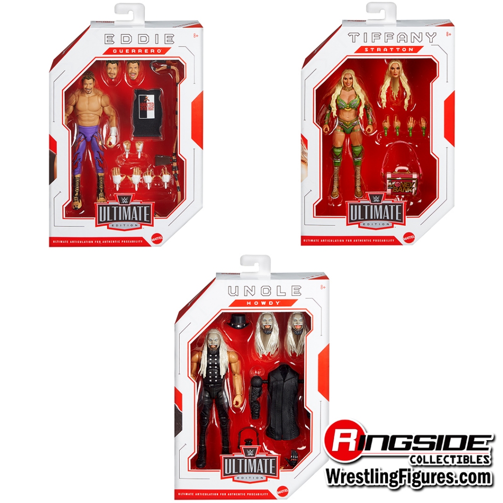 WWE Ultimate Edition 28 (Uncle Howdy, Eddie Guerrero & Tiffany Stratton) - Complete Set of 3