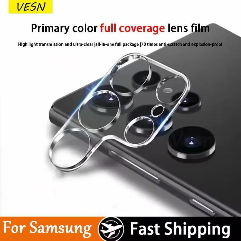ฟิล์มกระจก เลนส์กล้อง สำหรับ Samsung S26 S25 S24 S23 S22 S21 Plus S26Ultra S25Ultrra S24Ultra S23ultra S21Ultraเต็มเลนส์