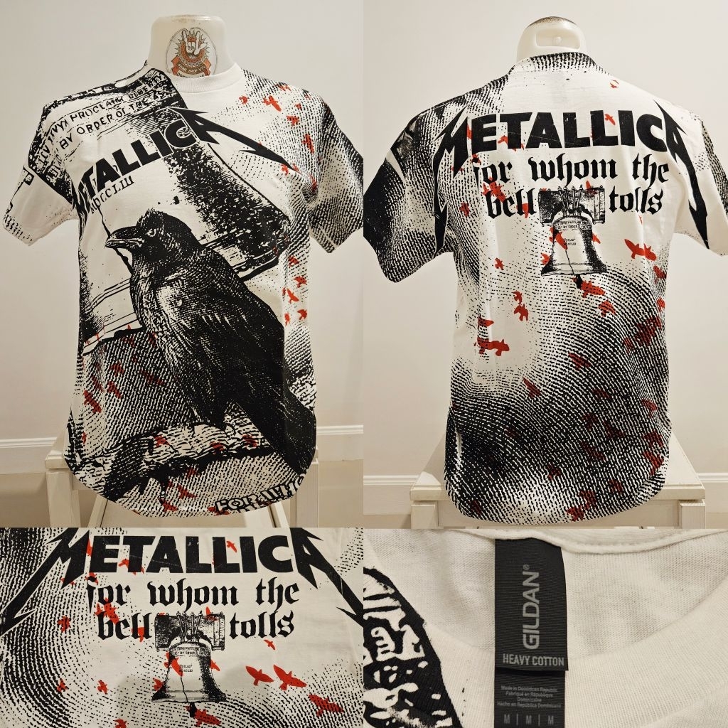 🌍เสื้อวง METALLlCA OVP เสื้อวงงานลิขสิทธิ์แท้ นำเข้า 100% ป้ายGILDAN  สินค้ามือ1🚩