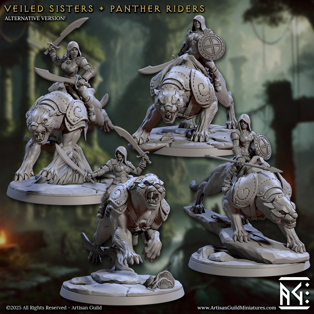 Veiled Sisterhood : Collection : Miniature Resin โมเดลบอร์ดเกม ผลิตตามสั่ง Tabletop DnD - รูปที่ 3