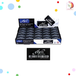Elfen (เอลเฟ่น) ยางลบ ยางลบดินสอ รุ่น EF-350 ลบสะอาด ไร้สารพิษ ก้อนขาว ก้อนดำ ก้อนนีออน ( 50ก้อน / กล่อง )
