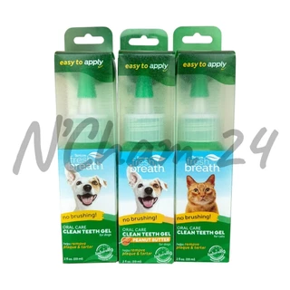 Tropiclean Fresh Breath Clean Teeeth Gel ขนาด 59 และ 118 ml. ผลิตภัณฑ์ดูแลสุขภาพช่องปาก ฟัน