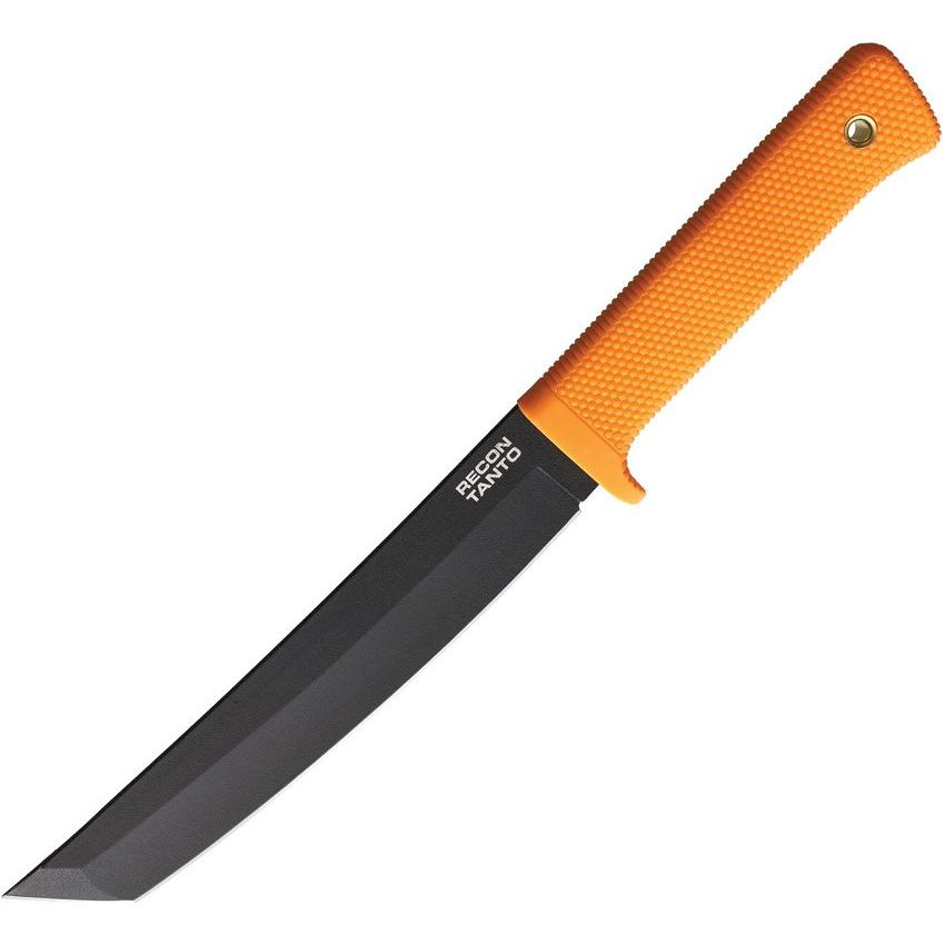 มีดใบตาย Cold Steel Recon Tanto Fixed 7" Black SK-5 Blade, Orange Handles (49LRT-ORBK)