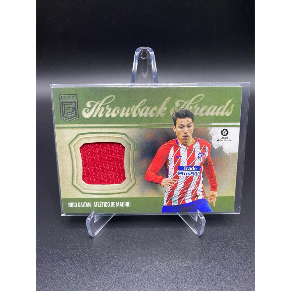 การ์ดฟุตบอล👕ชิ้นส่วนผ้าMW Nico Gaitán — Throwback Threads Patch | 2019-20 Panini Chronicles Elite