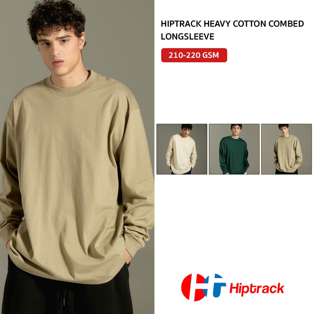 Hiptrack™ เฮฟวี่ คอตตอน คอมป์ แขนยาว