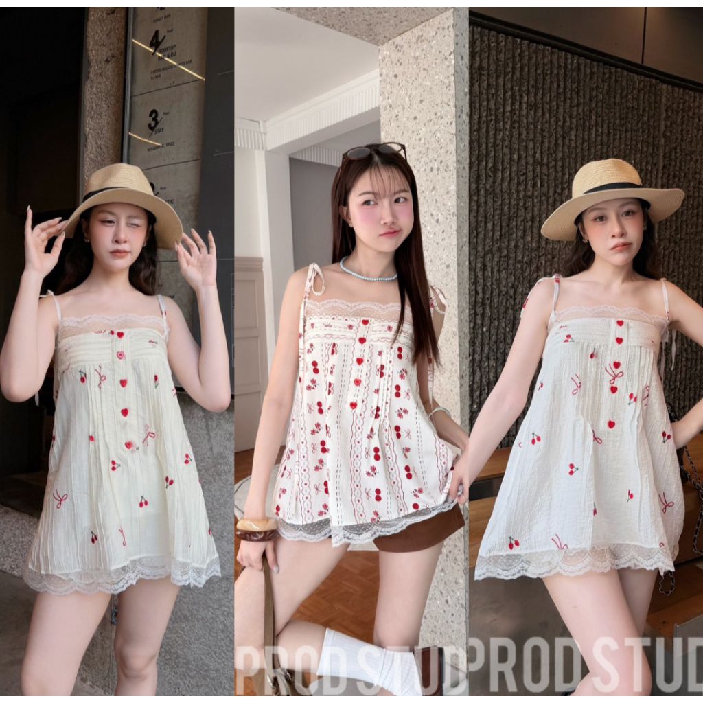เสื้อสายเดี่ยว มีซับทั้งตัว