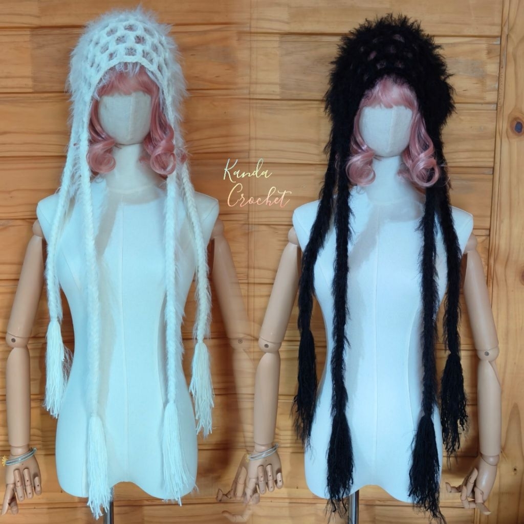 หมวกเปียโครเชต์สายฝอ(Made to order จัดส่งภายใน48ชม.)