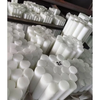 ปอมแท่ง POM Rod Plastic (สีขาว / สีดำ) ขนาดโต 6 8 10 12 15 20 มม. ความยาว 250 , 300 , 500 มม. ปอมแท่งกลม ปอมพลาสติก