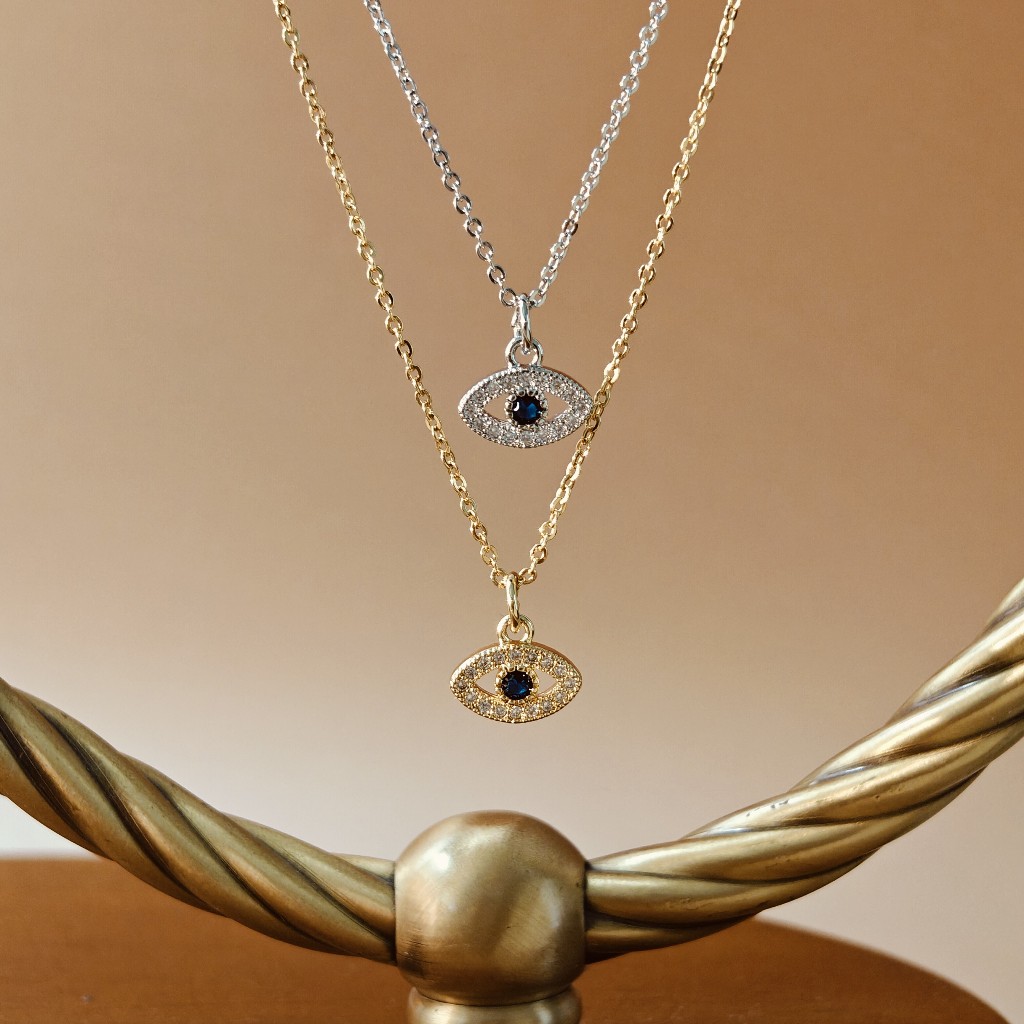 Vachana - Dark Blue Evil Eye Necklace (สร้อยดวงตาปีศาจ)