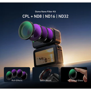 Telesin DJI Osmo Nano CPL+ND8 / ND16 / ND32 Filter Kit