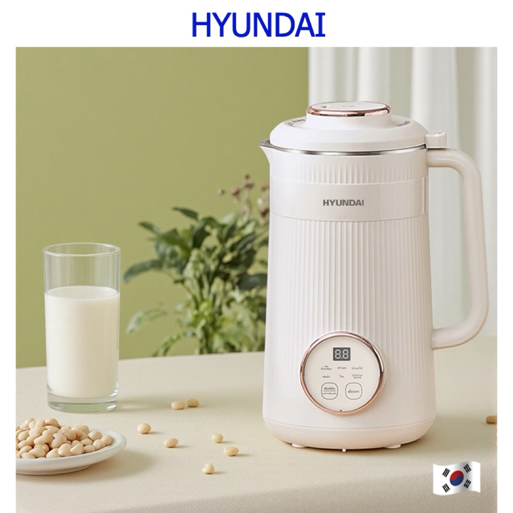 Hyundai เครื่องทำนมถั่วเหลือง 1.2 ลิตร 6 ฟังก์ชัน หน้าจอสัมผัสใช้งานง่าย