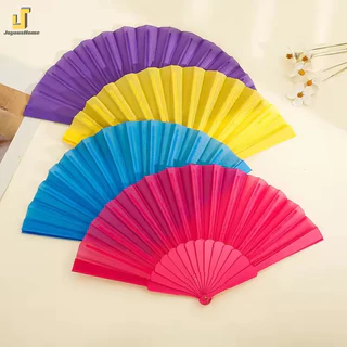 พัด พัดพับได้ พัดพลาสติก พัดสีแดง พัดจีน มี11สี 23CM