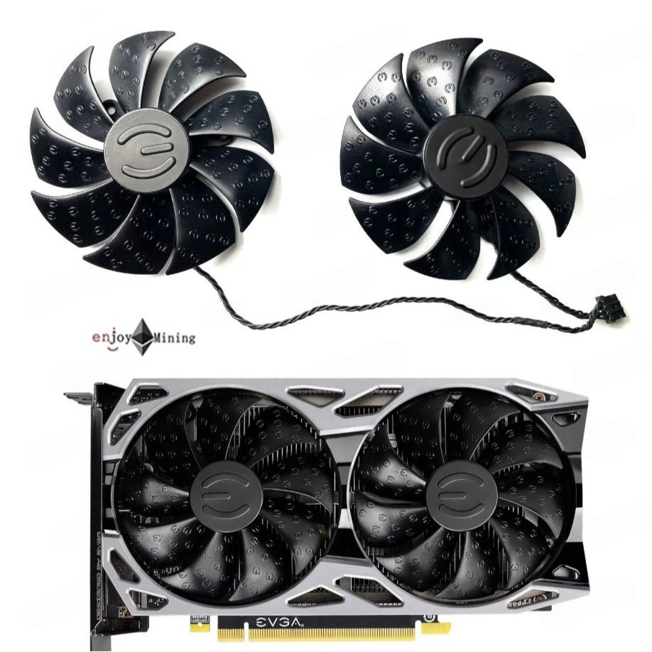 พัดลมการ์ดจอ EVGA GTX 1650 1650S 1660 1660S 1660ti SC ULTRA graphics card fan