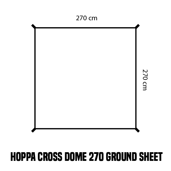 Hoppa Cross Dome 270 Ground Sheet