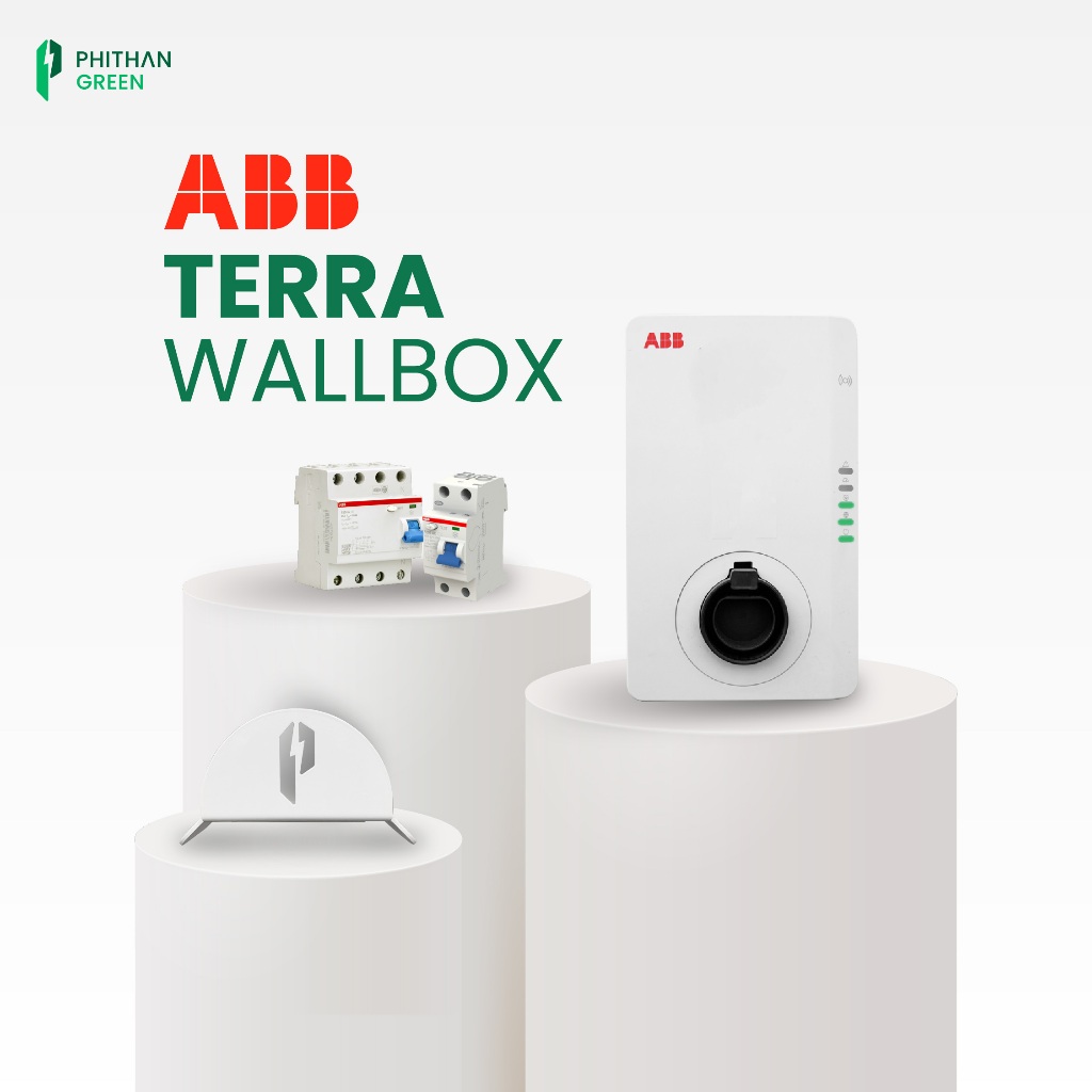 เครื่องชาร์จ รถไฟฟ้า  ABB Terra AC 22kW Type2 5m (W22-G5-R-V2-0)