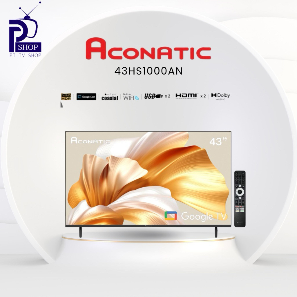 ทีวี FHD LED 43 นิ้ว Google TV ACONATIC รุ่น 43HS1000AN