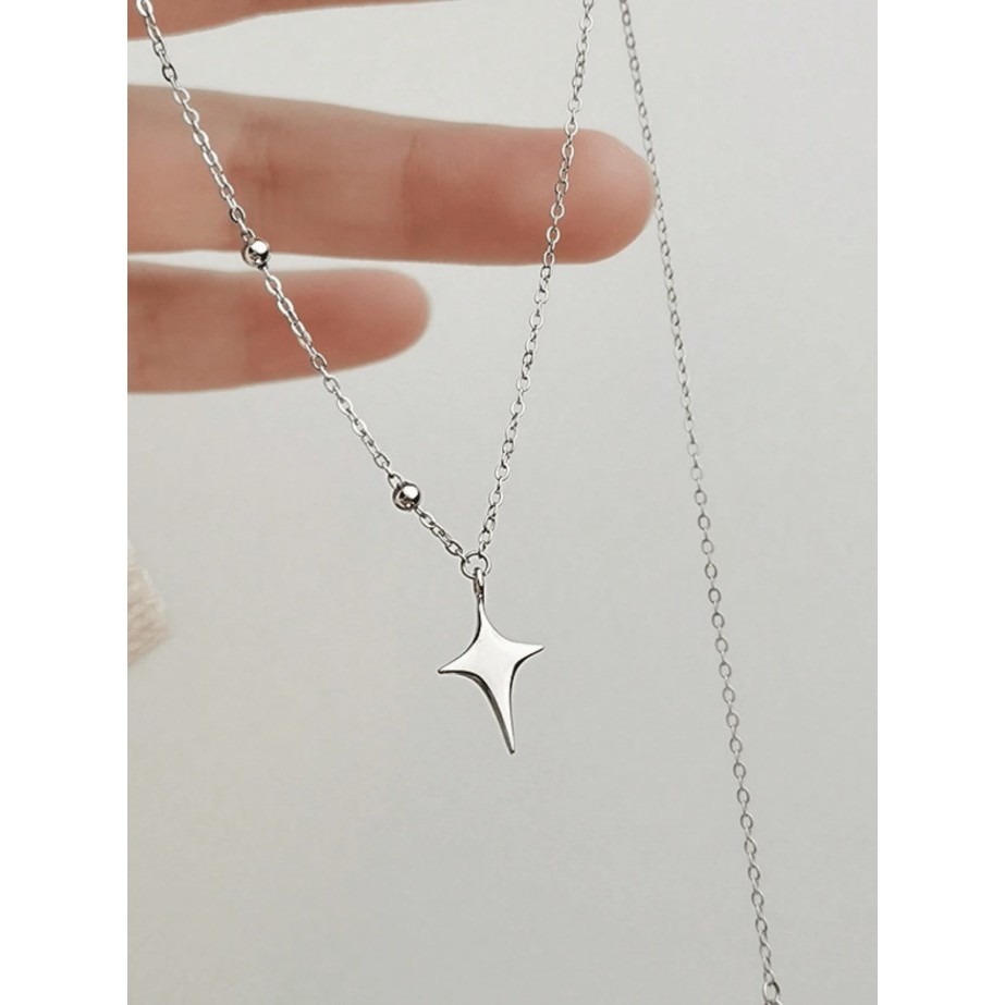 kym.vibes - twinkle necklace สร้อยคอแต่งด้วยจี้รูปดาว 4 แฉก