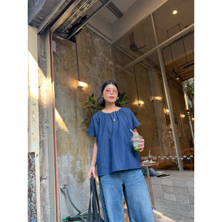 Balloon blouse เสื้อบอลลูนเบลาซ์ แขนสั้น
